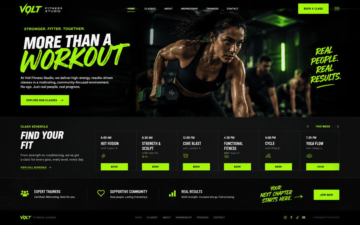 Pulse Studio website preview